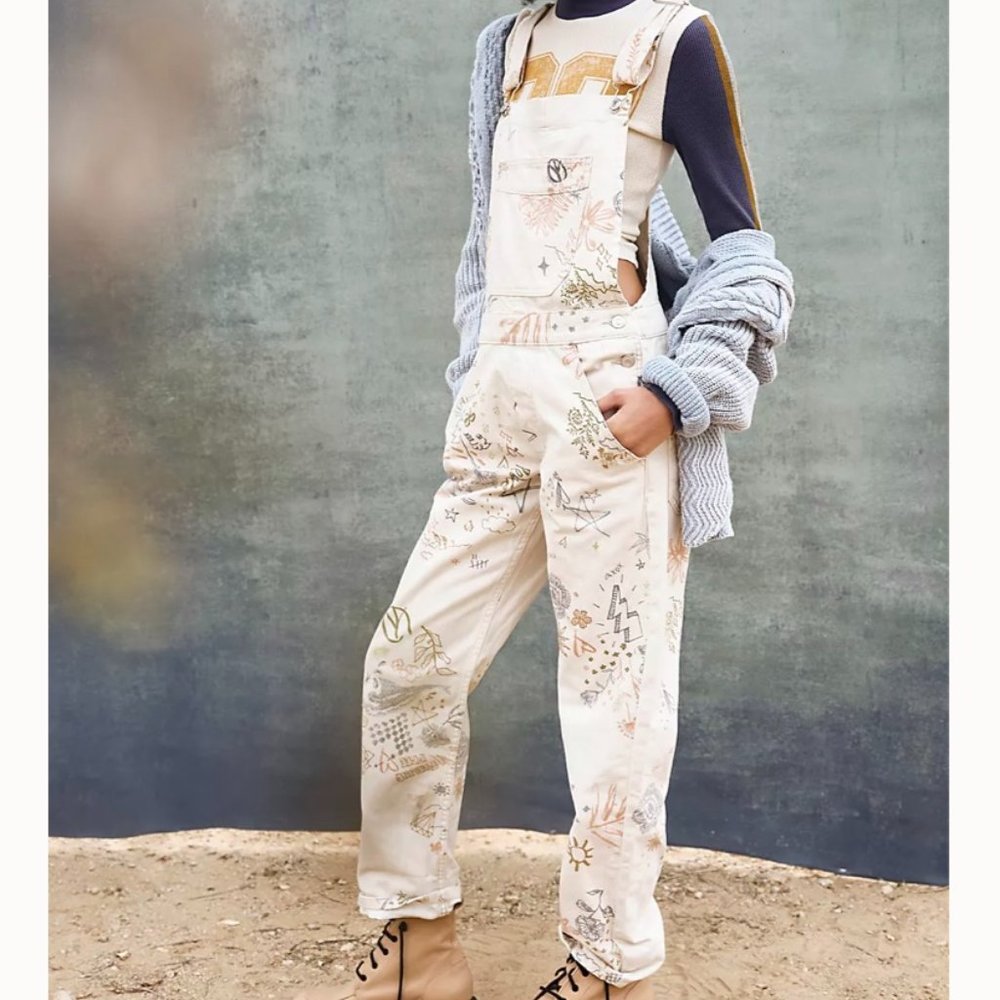 NEW Free People Ziggy Harmony overalls XS